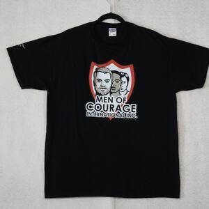 Jerzees Dri-Power Men of Courage Short Sleeve T-Shirt, Men Size L, EUC